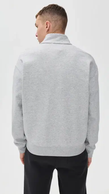 Beyond Yoga uxefleece Half Zip Men's Pullover ight Heather Gray | Thumbnail 3 Beyond Yoga uxefleece Half Zip Men's Pullover ight Heather Gray | Thumbnail 3