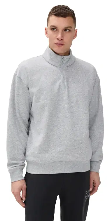 Beyond Yoga uxefleece Half Zip Men's Pullover ight Heather Gray | Thumbnail 1 Beyond Yoga uxefleece Half Zip Men's Pullover ight Heather Gray | Thumbnail 1