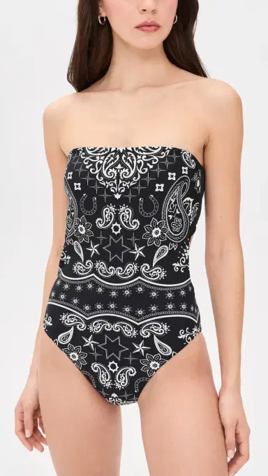 BEACH RIOT Stassia One Piece Bandana Black | Thumbnail 2 BEACH RIOT Stassia One Piece Bandana Black | Thumbnail 2