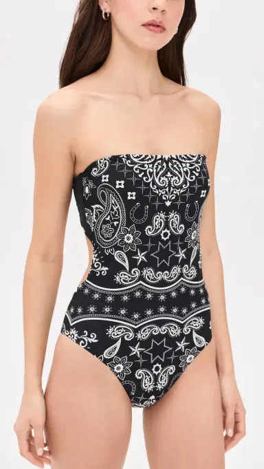 BEACH RIOT Stassia One Piece Bandana Black | Thumbnail 5 BEACH RIOT Stassia One Piece Bandana Black | Thumbnail 5