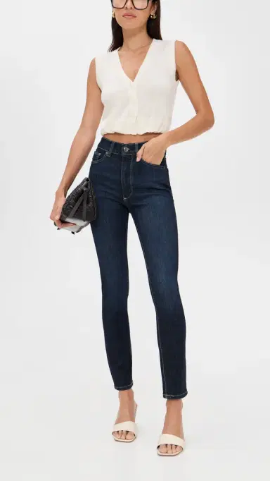 DL1961 Farrow Instasculpt Ankle Skinny Jeans Crescent Harbor (DL Ultimate) | Thumbnail 5 DL1961 Farrow Instasculpt Ankle Skinny Jeans Crescent Harbor (DL Ultimate) | Thumbnail 5