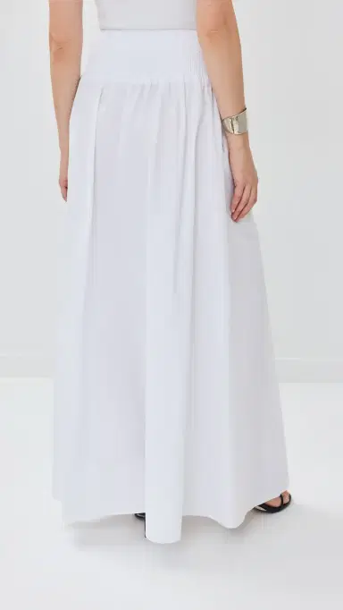 Susana Monaco Poplin Drop Waist Skirt Sugar | Thumbnail 3 Susana Monaco Poplin Drop Waist Skirt Sugar | Thumbnail 3