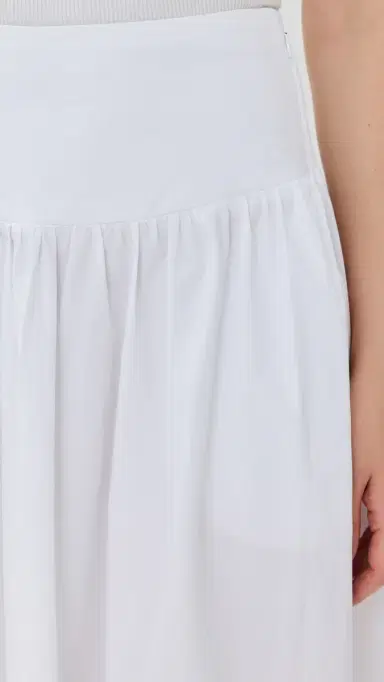 Susana Monaco Poplin Drop Waist Skirt Sugar | Thumbnail 6 Susana Monaco Poplin Drop Waist Skirt Sugar | Thumbnail 6