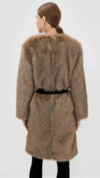 Proenza Schouler White Label Khai Coat In Faux Fur | Thumbnail 3 Proenza Schouler White Label Khai Coat In Faux Fur | Thumbnail 3
