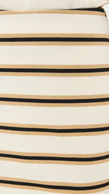 LE BOP Brie Striped Skirt /Khaki/Black | Thumbnail 6 LE BOP Brie Striped Skirt /Khaki/Black | Thumbnail 6