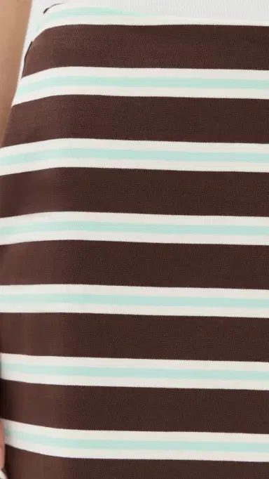 LE BOP Brie Striped Skirt Chocolate//Mint | Thumbnail 6 LE BOP Brie Striped Skirt Chocolate//Mint | Thumbnail 6