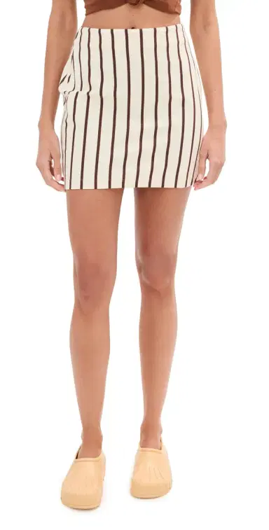 LE BOP Brie triped Skirt Chocolate/ | Thumbnail 1 LE BOP Brie triped Skirt Chocolate/ | Thumbnail 1