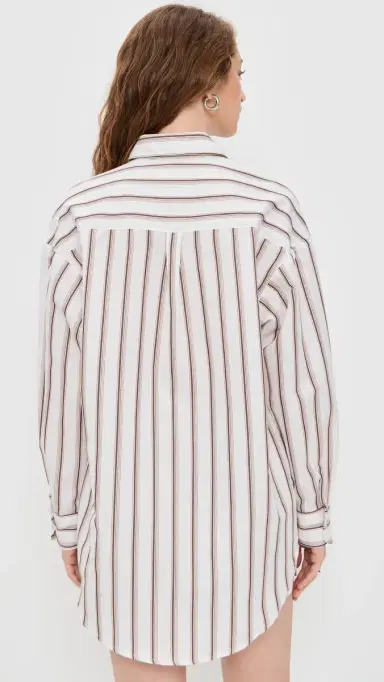 Vitamin A Playa Boyfriend Shirt Earth Stripe | Thumbnail 3 Vitamin A Playa Boyfriend Shirt Earth Stripe | Thumbnail 3