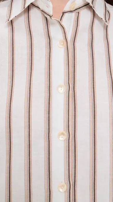 Vitamin A Playa Boyfriend Shirt Earth Stripe | Thumbnail 6 Vitamin A Playa Boyfriend Shirt Earth Stripe | Thumbnail 6