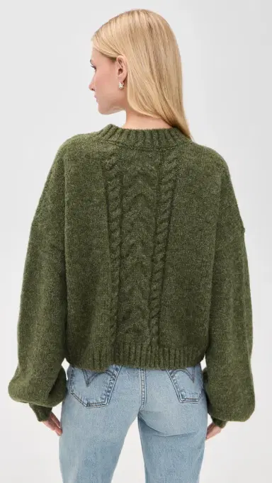 Lisa Says Gah Canonbury Cardigan Hunter Green | Thumbnail 3 Lisa Says Gah Canonbury Cardigan Hunter Green | Thumbnail 3