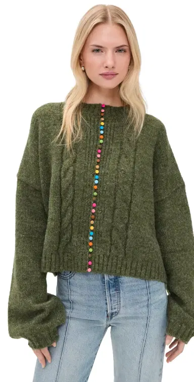 Lisa Says Gah Canonbury Cardigan Hunter Green | Thumbnail 1 Lisa Says Gah Canonbury Cardigan Hunter Green | Thumbnail 1