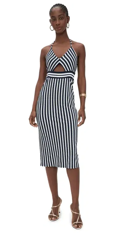 Ramy Brook Stevie Dress Navy Stripe S | Thumbnail 1 Ramy Brook Stevie Dress Navy Stripe S | Thumbnail 1