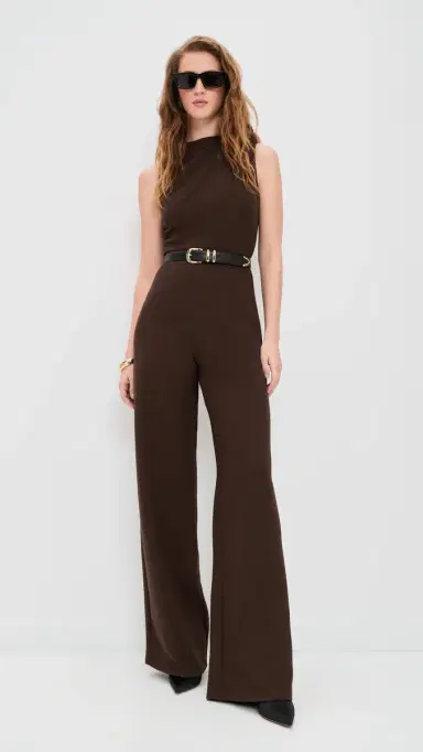 BLACK HALO Corrine Jumpsuit Espresso 0 | Thumbnail 5 BLACK HALO Corrine Jumpsuit Espresso 0 | Thumbnail 5