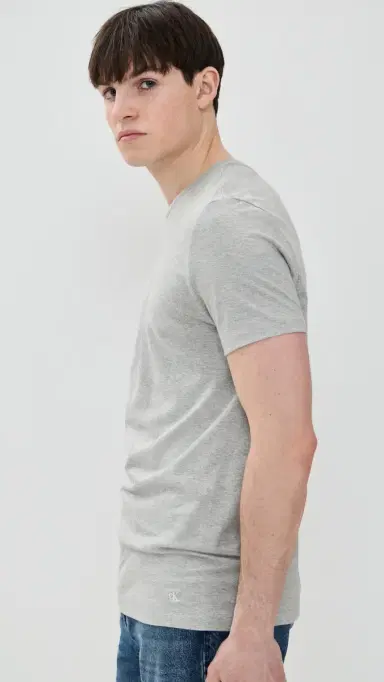 Calvin Klein Underwear Cotton Classic 3-Pack Crewneck T-hirt Black/White/Grey | Thumbnail 4 Calvin Klein Underwear Cotton Classic 3-Pack Crewneck T-hirt Black/White/Grey | Thumbnail 4