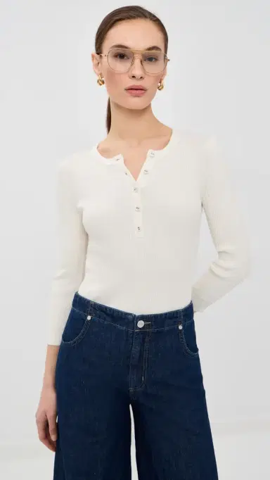 TWP 3/4 Sleeve Henley | Thumbnail 2 TWP 3/4 Sleeve Henley | Thumbnail 2