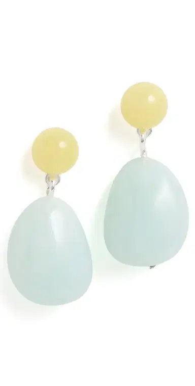 Madewell Semi-Precious Double Drop Earrings Amazonite Multi One Size | Thumbnail 1 Madewell Semi-Precious Double Drop Earrings Amazonite Multi One Size | Thumbnail 1