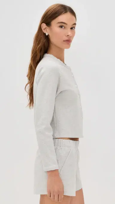 Alex Mill Coco Sport Cardigan Heather Grey | Thumbnail 4 Alex Mill Coco Sport Cardigan Heather Grey | Thumbnail 4