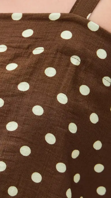 LE BOP artha Cropped Top Chocolate Dot | Thumbnail 6 LE BOP artha Cropped Top Chocolate Dot | Thumbnail 6
