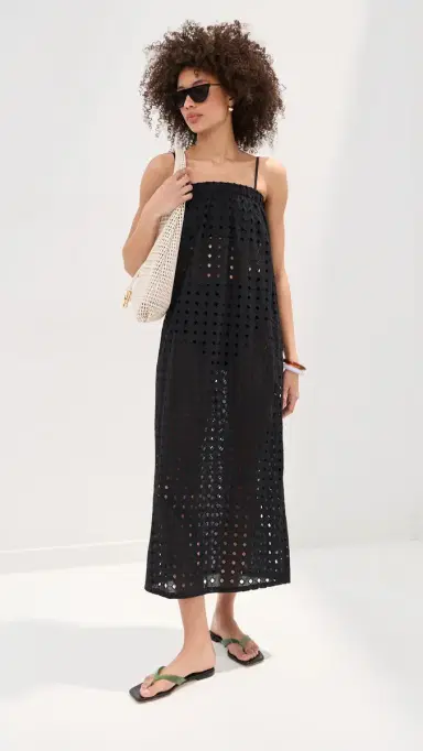 LE BOP Camille Maxi Dress Black Eyelet | Thumbnail 2 LE BOP Camille Maxi Dress Black Eyelet | Thumbnail 2