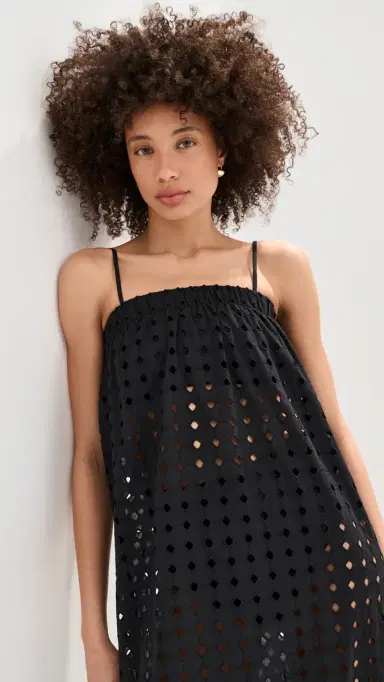 LE BOP Camille Maxi Dress Black Eyelet | Thumbnail 3 LE BOP Camille Maxi Dress Black Eyelet | Thumbnail 3