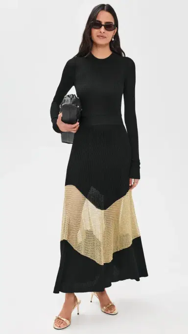 Ulla Johnson Roanne Dress Gold Noir | Thumbnail 2 Ulla Johnson Roanne Dress Gold Noir | Thumbnail 2