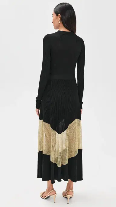 Ulla Johnson Roanne Dress Gold Noir | Thumbnail 3 Ulla Johnson Roanne Dress Gold Noir | Thumbnail 3
