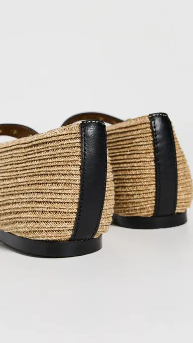 Madewell The Remy Mary Jane Flat in Straw Natural Multi 7 | Thumbnail 5 Madewell The Remy Mary Jane Flat in Straw Natural Multi 7 | Thumbnail 5