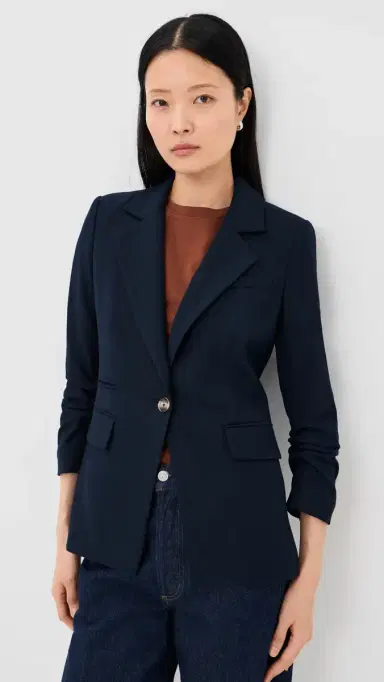 Veronica Beard Battista Dickey Jacket Navy 2 | Thumbnail 2 Veronica Beard Battista Dickey Jacket Navy 2 | Thumbnail 2