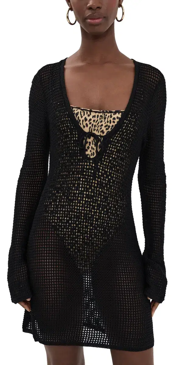 Crochet ini Dress Black001 Crochet ini Dress Black001