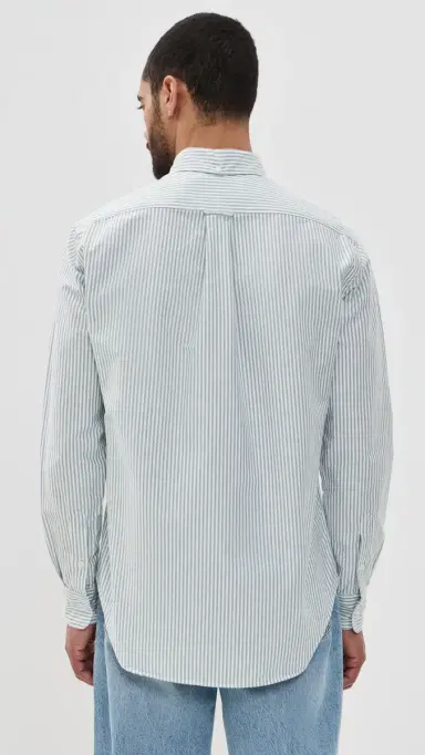 Gitman Vintage triped pring Oxford Shirt Green tripe | Thumbnail 3 Gitman Vintage triped pring Oxford Shirt Green tripe | Thumbnail 3