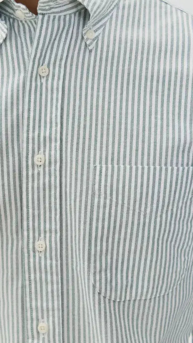 Gitman Vintage triped pring Oxford Shirt Green tripe | Thumbnail 6 Gitman Vintage triped pring Oxford Shirt Green tripe | Thumbnail 6