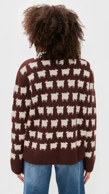 Rowing Blazers Warm & Wonderful Oversized Wool heep Pullover Brown | Thumbnail 3 Rowing Blazers Warm & Wonderful Oversized Wool heep Pullover Brown | Thumbnail 3