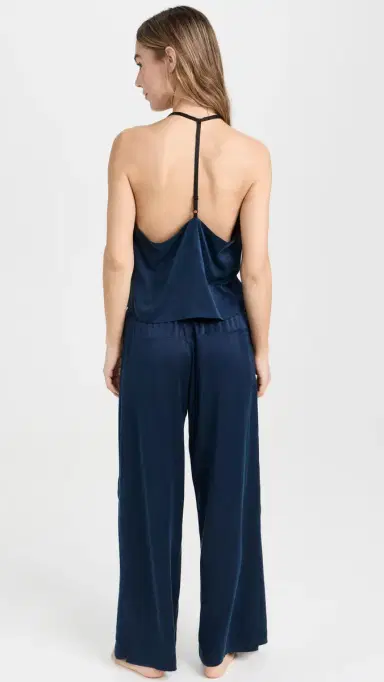 Lunya Washable Silk Cami Pant Set Deep Blue/Black | Thumbnail 3 Lunya Washable Silk Cami Pant Set Deep Blue/Black | Thumbnail 3