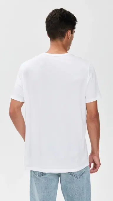 Marine Layer ignature Crew Tee Pure White | Thumbnail 3 Marine Layer ignature Crew Tee Pure White | Thumbnail 3