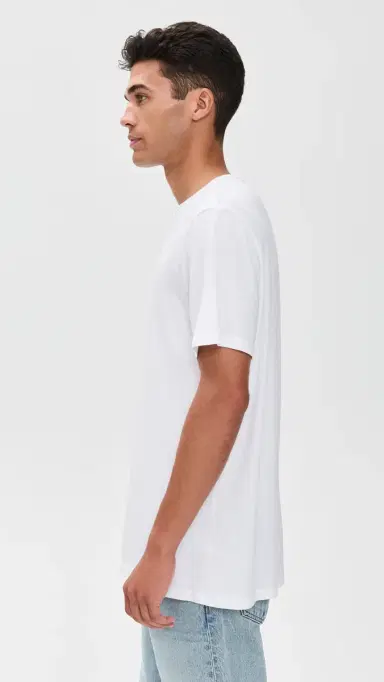 Marine Layer ignature Crew Tee Pure White | Thumbnail 4 Marine Layer ignature Crew Tee Pure White | Thumbnail 4