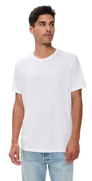Marine Layer ignature Crew Tee Pure White | Thumbnail 1 Marine Layer ignature Crew Tee Pure White | Thumbnail 1