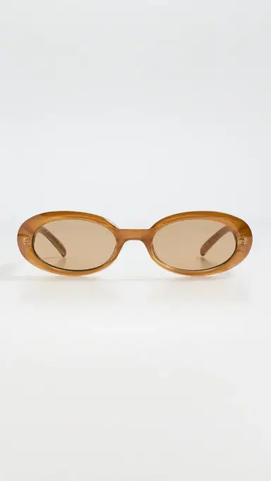Le Specs Work It Sunglasses Gold Pearl One Size | Thumbnail 2 Le Specs Work It Sunglasses Gold Pearl One Size | Thumbnail 2