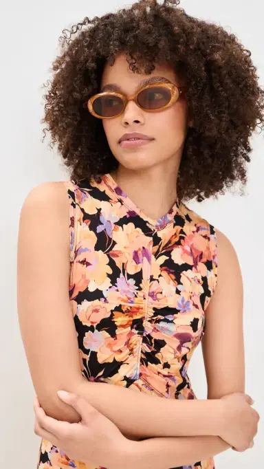 Le Specs Work It Sunglasses Gold Pearl One Size | Thumbnail 3 Le Specs Work It Sunglasses Gold Pearl One Size | Thumbnail 3