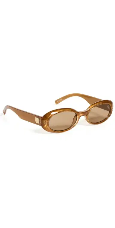 Le Specs Work It Sunglasses Gold Pearl One Size | Thumbnail 1 Le Specs Work It Sunglasses Gold Pearl One Size | Thumbnail 1