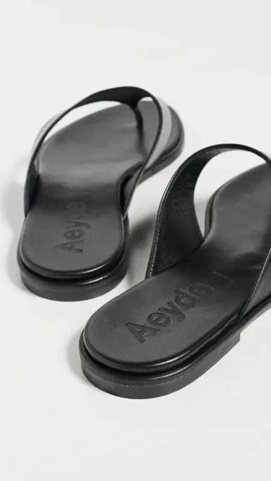 aeyde Amaya Nappa Leather Sandals Black 36 | Thumbnail 6 aeyde Amaya Nappa Leather Sandals Black 36 | Thumbnail 6