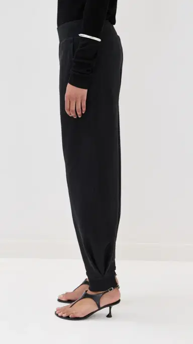Tibi Calder Long Length Sweatpants Black | Thumbnail 4 Tibi Calder Long Length Sweatpants Black | Thumbnail 4