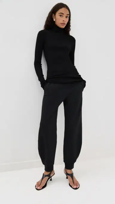 Tibi Calder Long Length Sweatpants Black | Thumbnail 5 Tibi Calder Long Length Sweatpants Black | Thumbnail 5