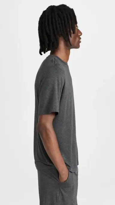 Eberjey Henry Modal Short PJ et Charcoal Heather | Thumbnail 4 Eberjey Henry Modal Short PJ et Charcoal Heather | Thumbnail 4