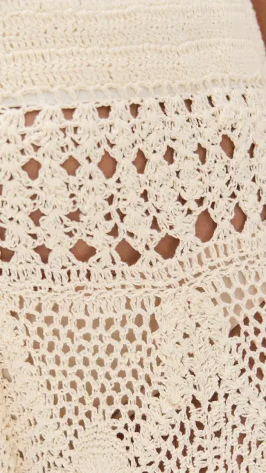 Agua Bendita Wesley Handmade Crochet Pants White | Thumbnail 6 Agua Bendita Wesley Handmade Crochet Pants White | Thumbnail 6