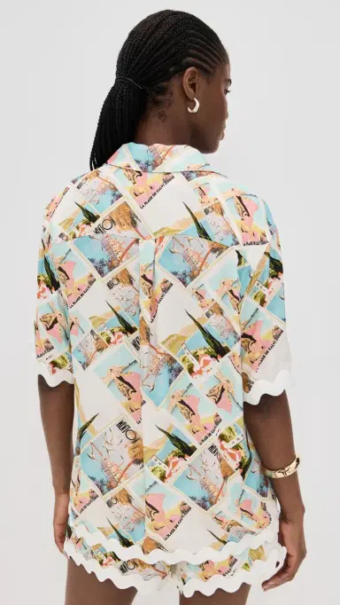 Seven Wonders Caterina Shirt Vacay Aqua | Thumbnail 3 Seven Wonders Caterina Shirt Vacay Aqua | Thumbnail 3
