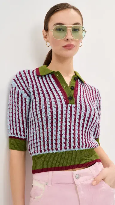 Marni Polo Neck Top Light Blue | Thumbnail 2 Marni Polo Neck Top Light Blue | Thumbnail 2
