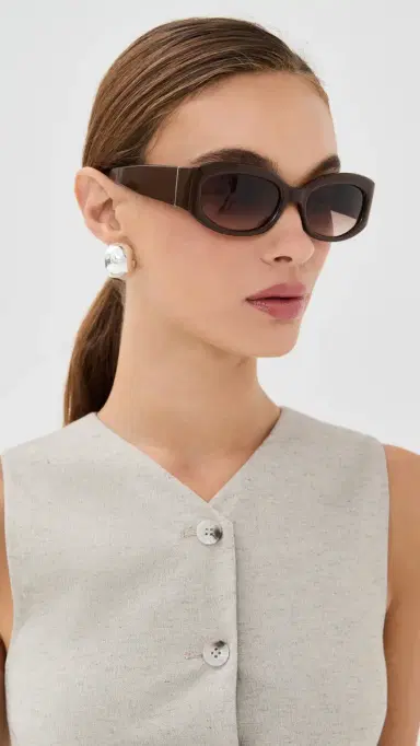 Christopher Esber Davies Sunglasses Havana One Size | Thumbnail 3 Christopher Esber Davies Sunglasses Havana One Size | Thumbnail 3