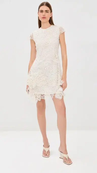 SIMKHAI Novelle Lace ini Dress White | Thumbnail 5 SIMKHAI Novelle Lace ini Dress White | Thumbnail 5