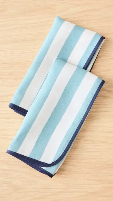 La DoubleJ Large Napkins Set of 2 Blue One Size | Thumbnail 2 La DoubleJ Large Napkins Set of 2 Blue One Size | Thumbnail 2