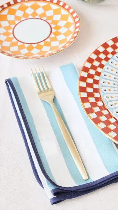 La DoubleJ Large Napkins Set of 2 Blue One Size | Thumbnail 3 La DoubleJ Large Napkins Set of 2 Blue One Size | Thumbnail 3